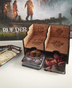 Laser Cut Mansions Of Madness Card Holder Organizer SVG File