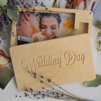 Laser Cut Wedding Photo Box Free Vector