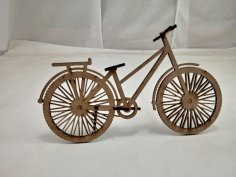 Laser Cut Wooden Simple Bike 3mm Free Vector