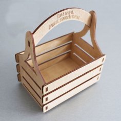 激光切割木制装饰篮