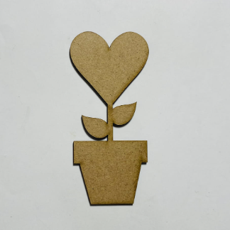 Laser Cut Wooden Flower Heart Cutout Wood Flower Heart Shape Free Vector