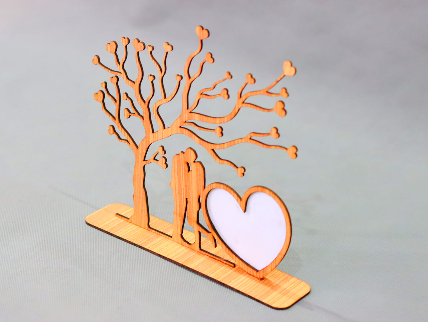 Laser Cut Valentine Photo Frame 3mm Free Vector