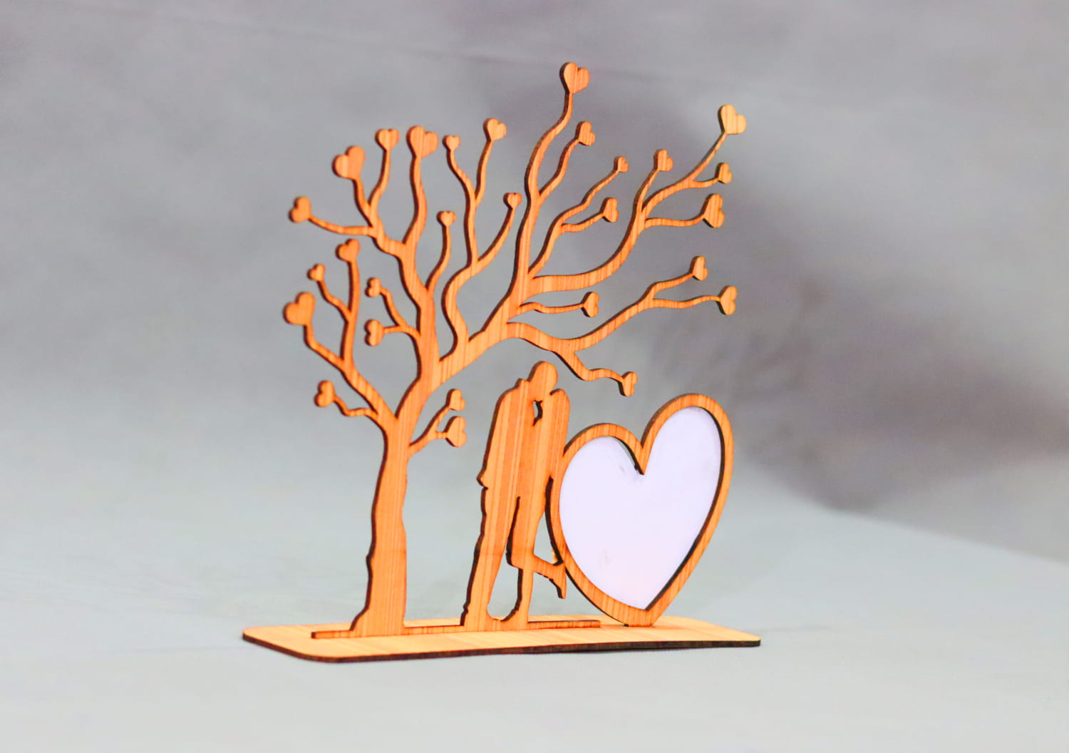 Laser Cut Valentine Photo Frame 3mm Free Vector