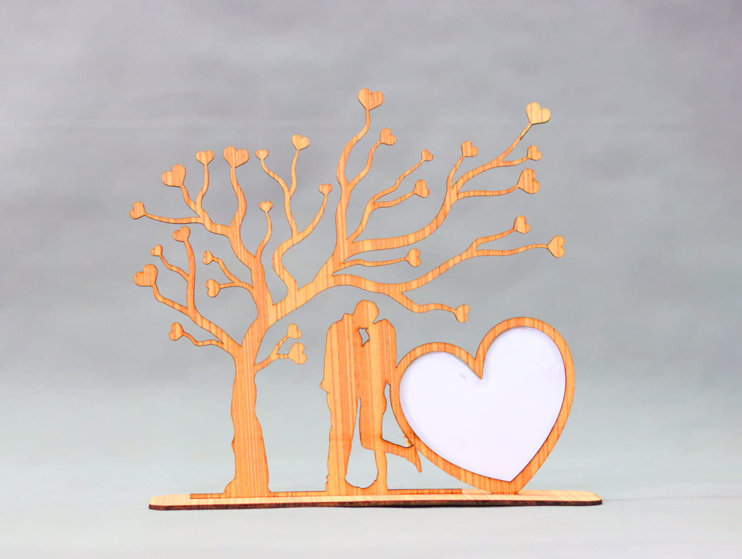 Laser Cut Valentine Photo Frame 3mm Free Vector