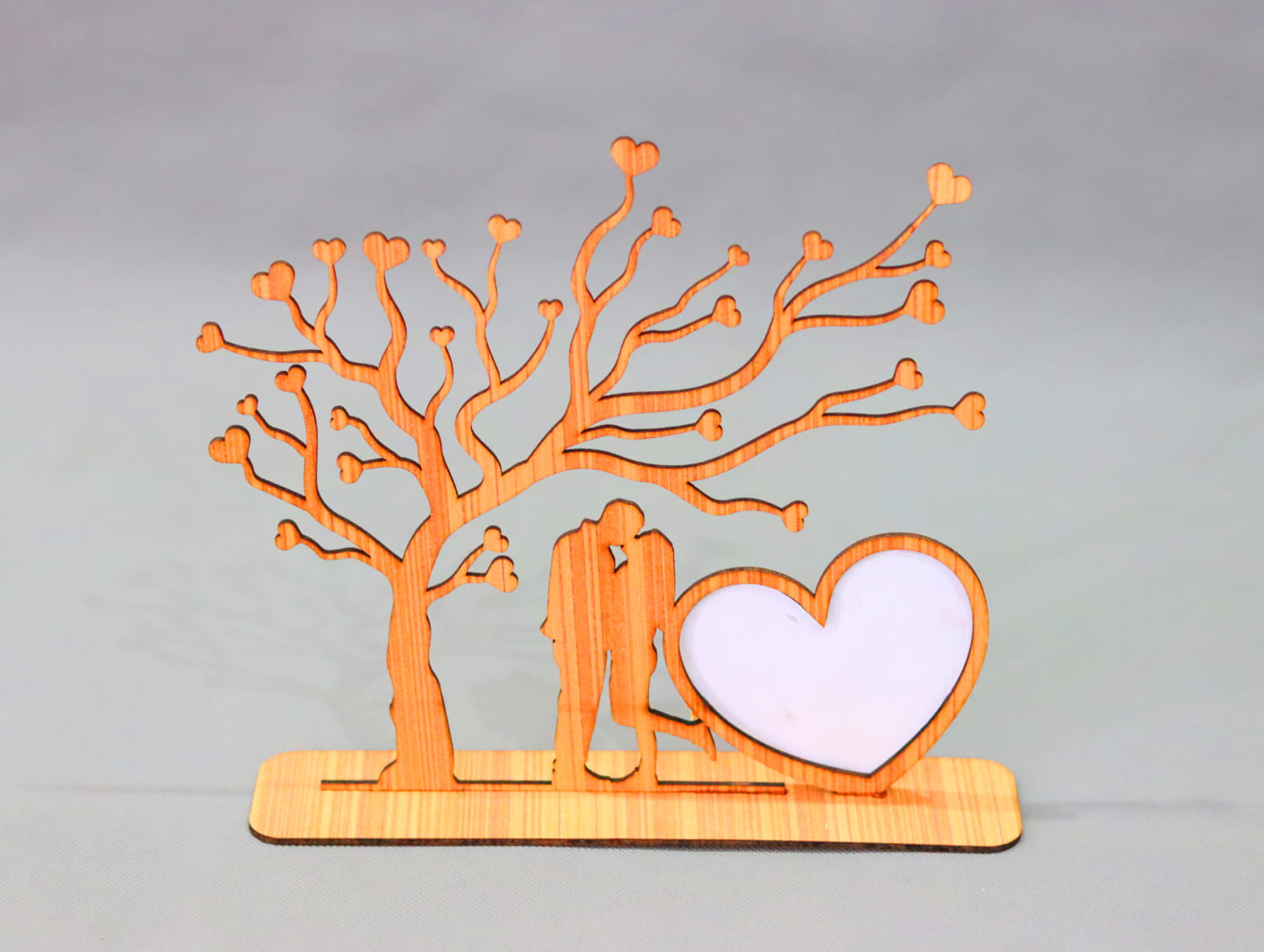 Laser Cut Valentine Photo Frame 3mm Free Vector