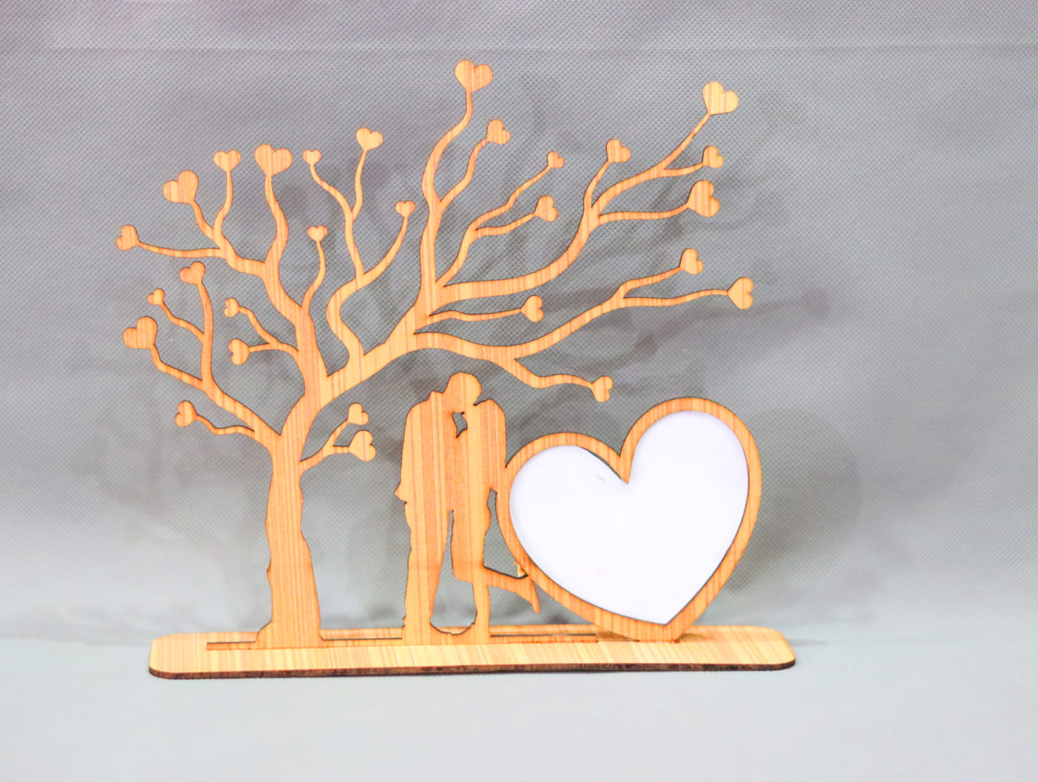 Laser Cut Valentine Photo Frame 3mm Free Vector