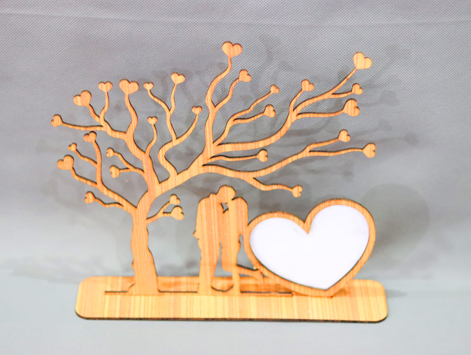 Laser Cut Valentine Photo Frame 3mm Free Vector