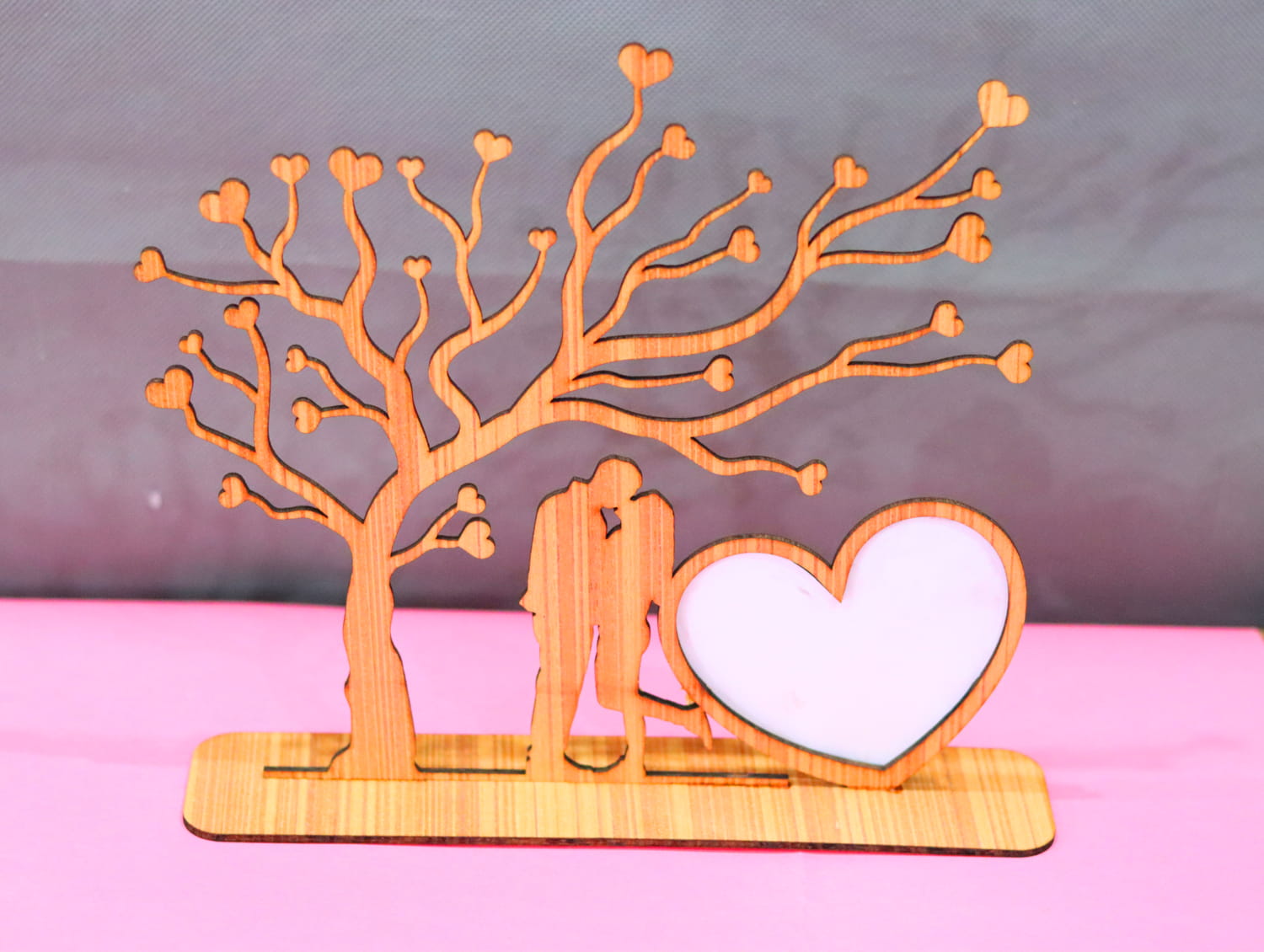 Laser Cut Valentine Photo Frame 3mm Free Vector