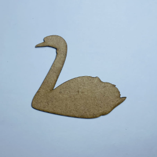 Laser Cut Unfinished Wood Swan Cutout Craft Free Vector