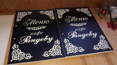 Laser Cut Leather Menu Cover For Restaurant DXF File