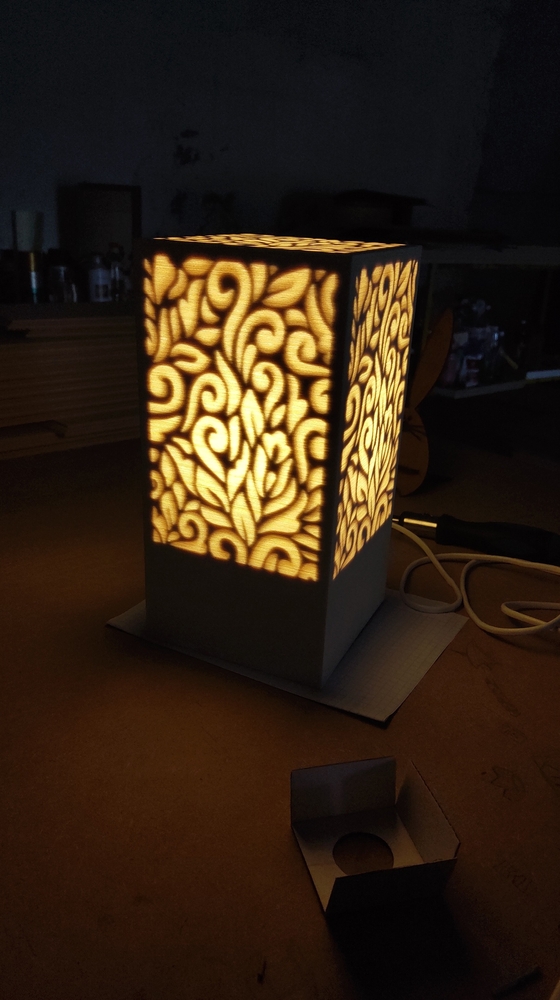 Laser Cut Decorative Night Light Lamp Free Vector cdr Download - 3axis.co