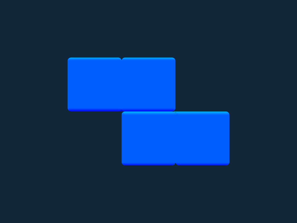Tetris blok Z plik stl