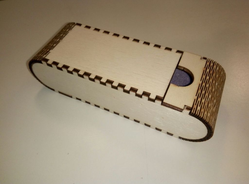 Laser Cut Living Hinge Glasses Case Laser Cut Living Hinge Glasses Case