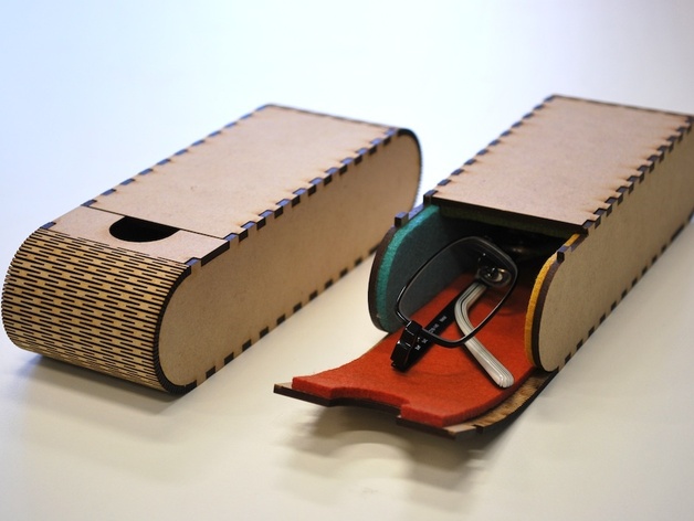 Laser Cut Living Hinge Sunglasses Case DXF File Free Download 3axis co Laser Cut Living Hinge Sunglasses Case DXF File Free Download 3axis co
