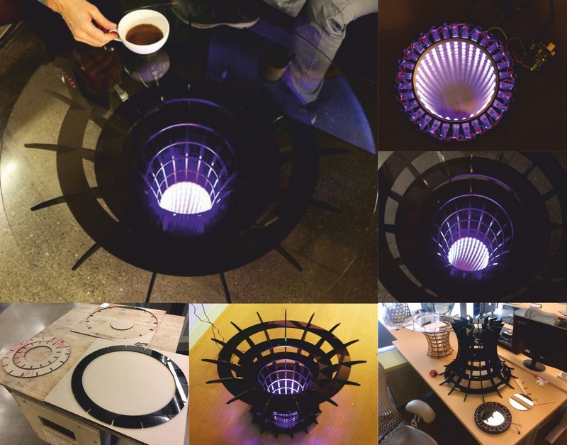 圆形咖啡桌激光切割