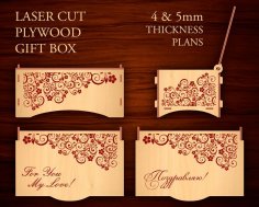 Laser Cut Decor Gift Box Free Vector