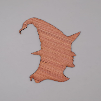 Laser Cut Witch Wood Cutout Shape Blank Free Vector