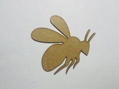 Laser Cut Bee Cutout Unfinished Wood Bee Shape Free Vector