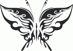 Arte vectorial de mariposa 019