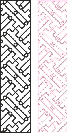 Partition Design-Muster für lasergeschnittene Holz-dxf-Datei