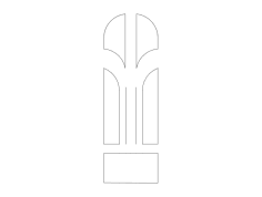 Arquivo dxf de design de porta mdf 17