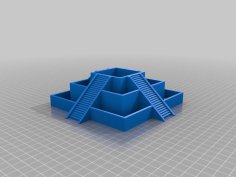 Aztec Temple Plant Pot Remix (remix) 3D Printer Model