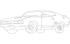 Car trace dxf File