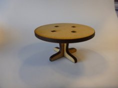 Laser Cut Round Table for Dolls House