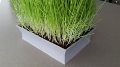 Asian-styled Cat Grass Planter 3D Printer Model