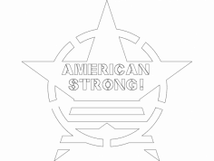 American Strong dxf File