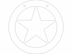 Estrela 1 arquivo dxf