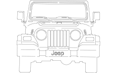 Tệp dxf phía trước Jeep