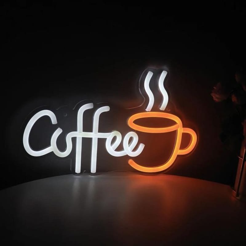 Laser Cut Creative Coffee Bar LED Neon Sign