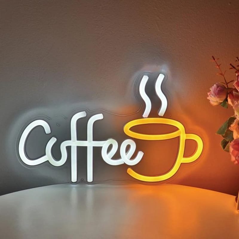 Laser Cut Creative Coffee Bar LED Neon Sign