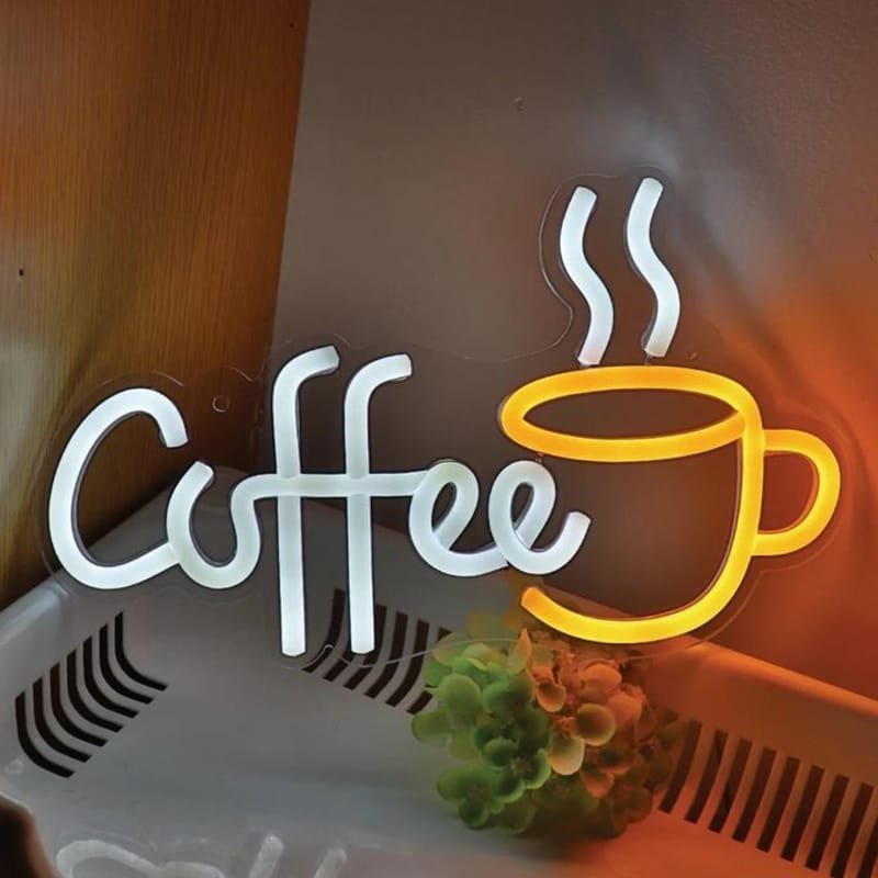 Laser Cut Creative Coffee Bar LED Neon Sign