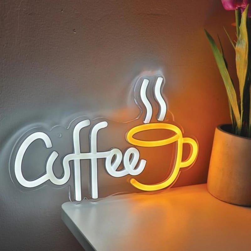 Laser Cut Creative Coffee Bar LED Neon Sign