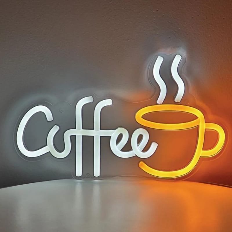 Laser Cut Creative Coffee Bar LED Neon Sign