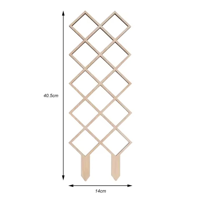 Laser Cut Indoor Plant Trellis Grid Wood Climbing Plants Vine Branch Scalp Support Vertical Frame