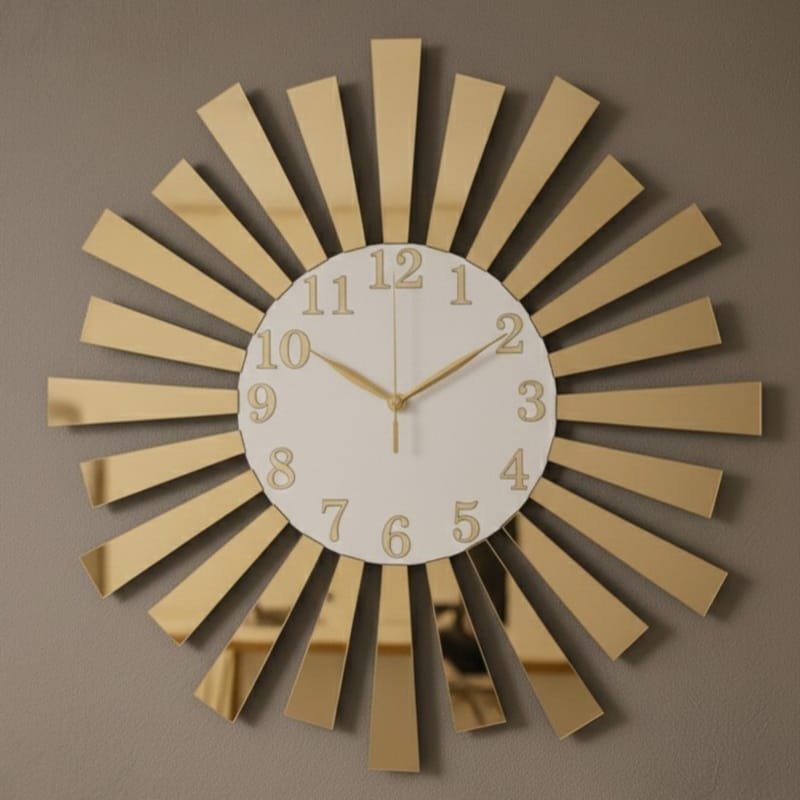 Laser Cut Modern Mirror Plexiglass Wall Clock Modern Fashion Clock