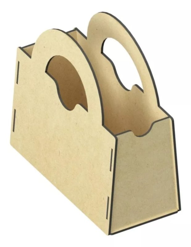 Laser Cut Candy Bag Wooden Candy Box Unfinished Mdf Handbag Gift Box