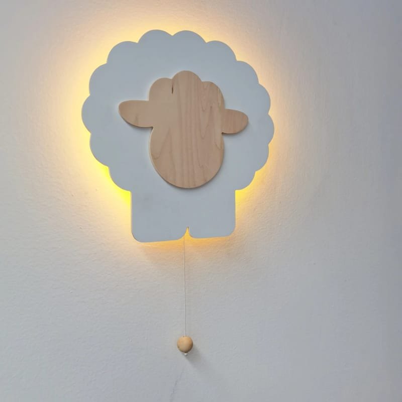 Laser Cut Cute Sheep Night Light – Sheep Lamp For Nursery Kids Room