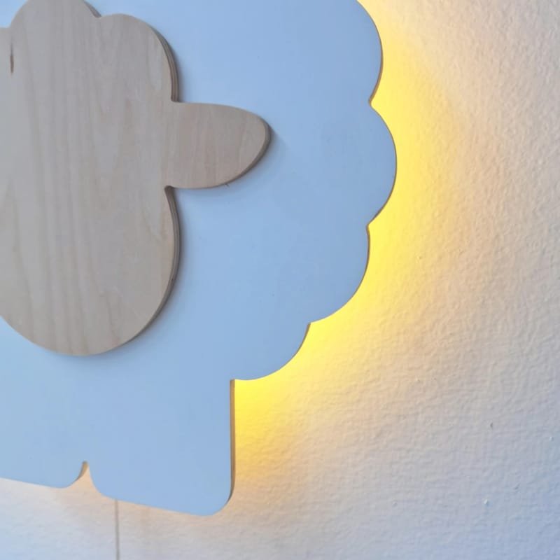 Laser Cut Cute Sheep Night Light – Sheep Lamp For Nursery Kids Room