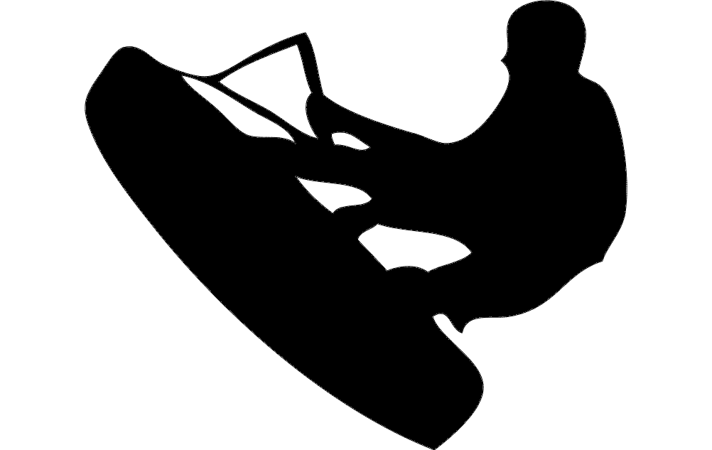 Wake Wakeboarding Silhouette dxf файл