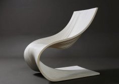 Laser Cut Wooden Layered Chair