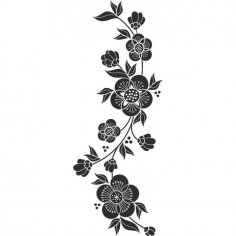 Hermoso elemento floral Vector Art jpg Imagen