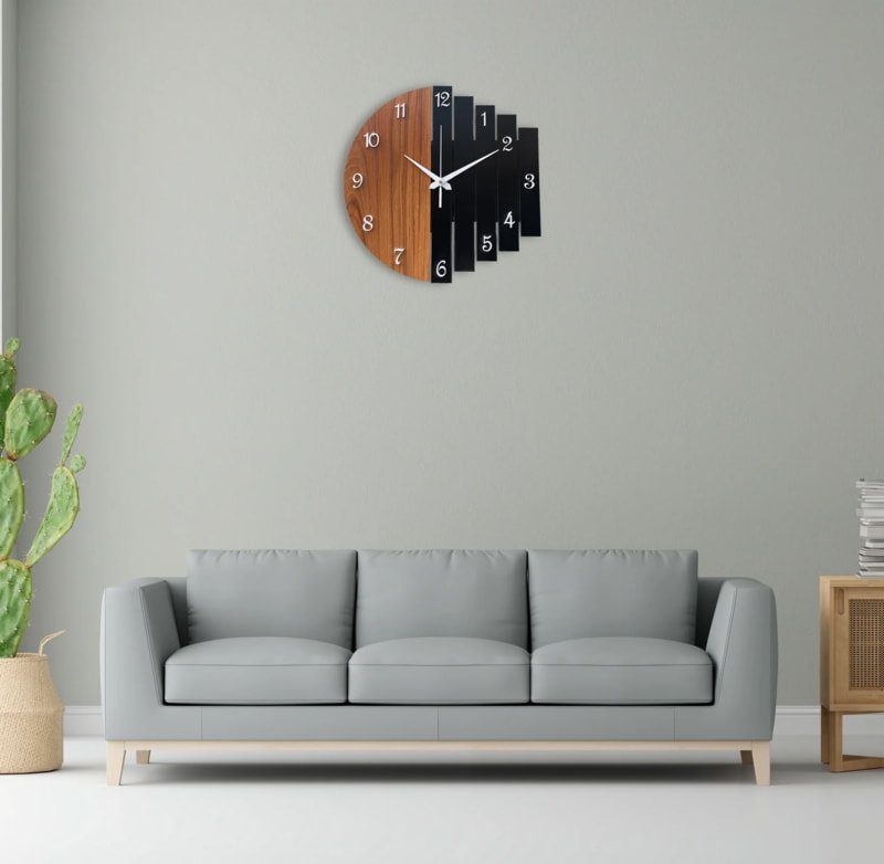 Laser Cut Creative Wooden Wall Clock
