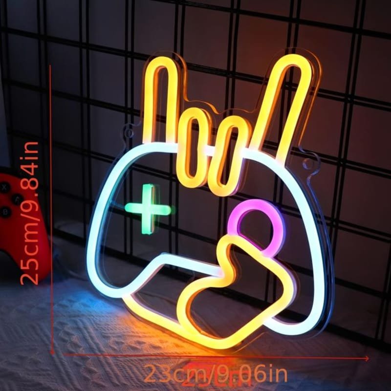 Laser Cut Gamepad Neon Sign For Wall Decor Gaming Zone Neon Sign