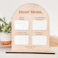 Laser Cut Personalized Mothers Day Gift This Is Why I Love You Board Dear Mom Love Note Board