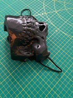 Haloween Lower Half Covid Skull Mask 3D Printer Model