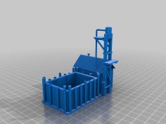 HO Scale Sand Tower And Drying House 3D Printer Model